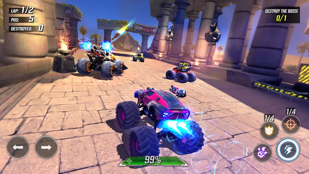 RACE: Rocket Arena Car Extreme (РЕЙС) [МОД Mega Pack] Screenshot 5