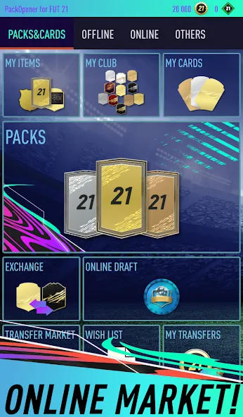 Pack Opener for FUT 21 (Пакопенер для 21) [МОД Много денег] Screenshot 2