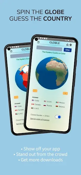 Globle - Country Guess Game (Глоубл) [МОД Mega Pack] Screenshot 1