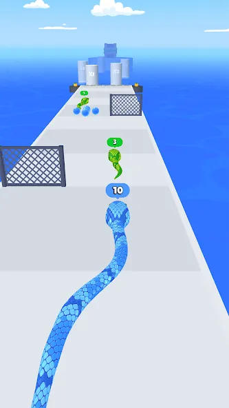 Snake Run Race・3D Running Game (Снейк Ран Рейс) [МОД Unlocked] Screenshot 1