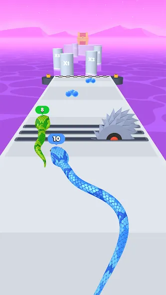 Snake Run Race・3D Running Game (Снейк Ран Рейс) [МОД Unlocked] Screenshot 3