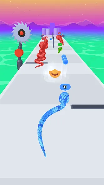 Snake Run Race・3D Running Game (Снейк Ран Рейс) [МОД Unlocked] Screenshot 4