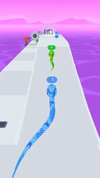 Snake Run Race・3D Running Game (Снейк Ран Рейс) [МОД Unlocked] Screenshot 5
