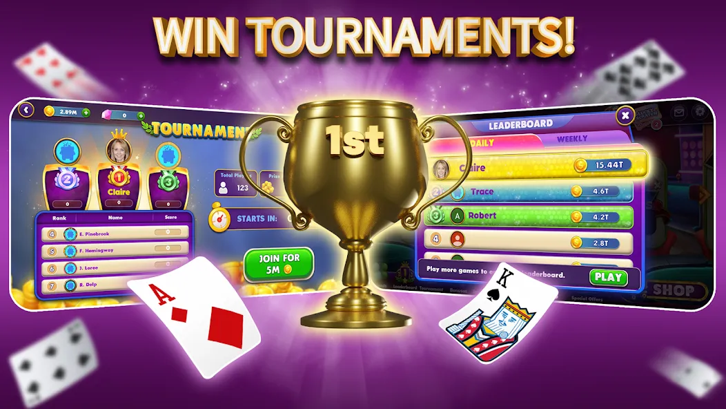 Gin Rummy Elite: Online Game (Джин Рамми) [МОД Mega Pack] Screenshot 4