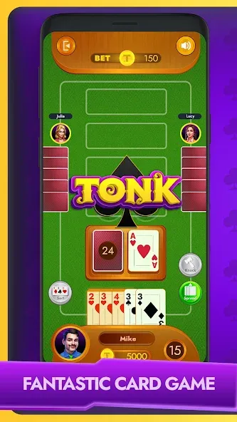 Tonk - Classic Card Game (Тонк) [МОД Много монет] Screenshot 1