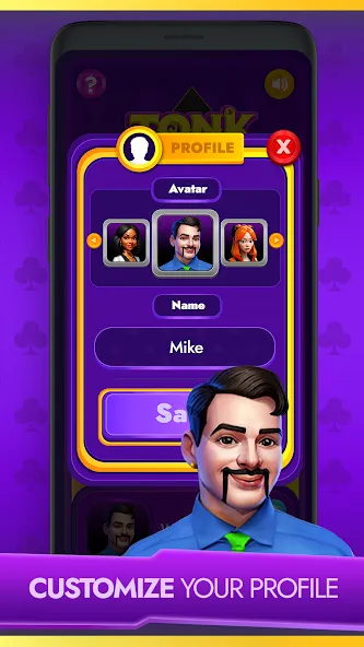 Tonk - Classic Card Game (Тонк) [МОД Много монет] Screenshot 5