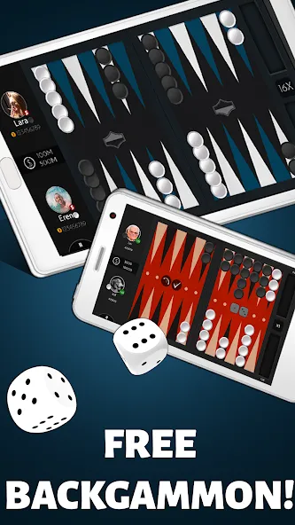 Backgammon Offline [МОД Unlimited Money] Screenshot 2