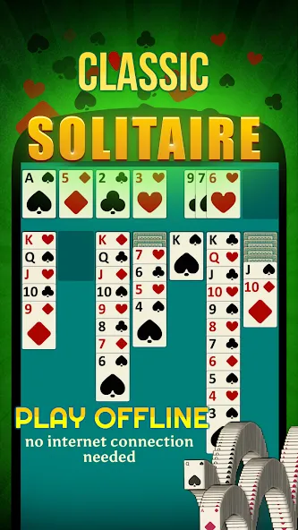 Solitaire - Offline Card Games [МОД Бесконечные деньги] Screenshot 1