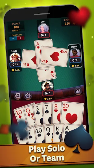 Spades - Offline Card Games (Спейдс) [МОД Все открыто] Screenshot 2