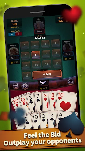 Spades - Offline Card Games (Спейдс) [МОД Все открыто] Screenshot 4