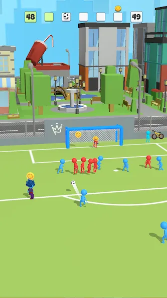 Super Goal: Fun Soccer Game (Супер Гол) [МОД Меню] Screenshot 1