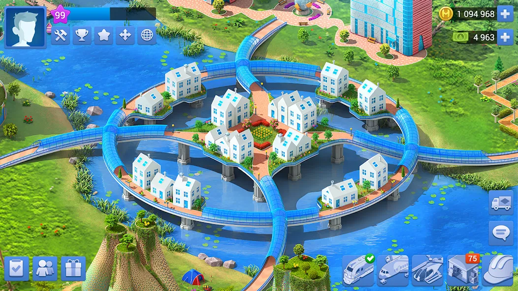 Megapolis: City Building Sim (Мегаполис) [МОД Бесконечные монеты] Screenshot 3
