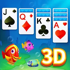 Скачать взломанную Solitaire 3D Fish  [МОД Бесконечные монеты]