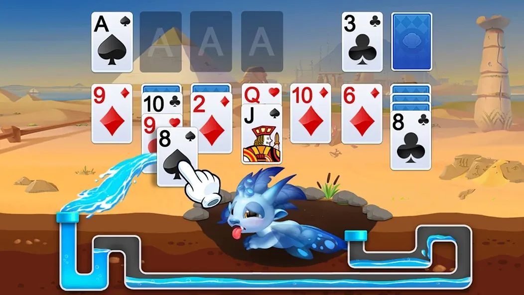 Solitaire Dragons [МОД Бесконечные деньги] Screenshot 1