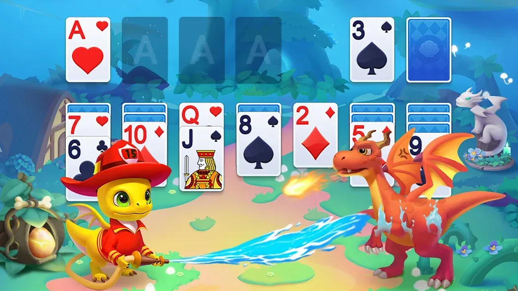 Solitaire Dragons [МОД Бесконечные деньги] Screenshot 2