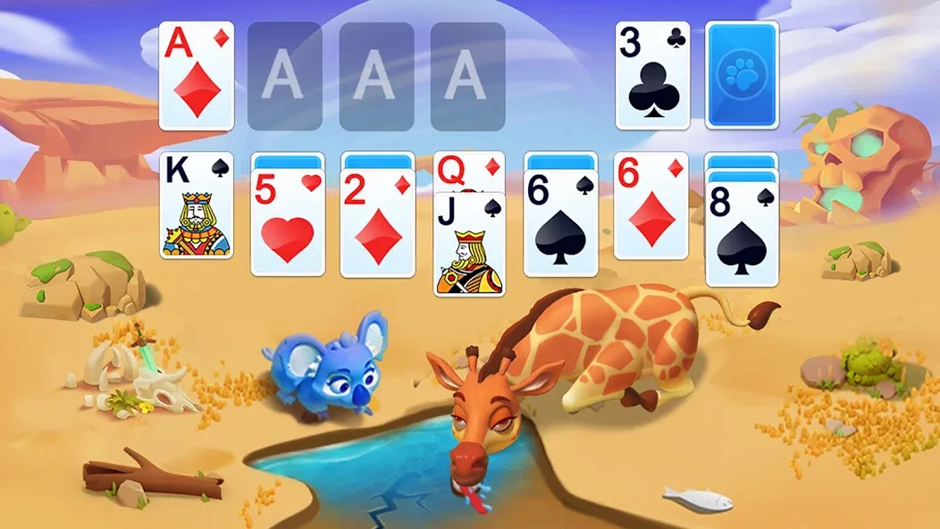 Solitaire - Wild Park [МОД Unlimited Money] Screenshot 1
