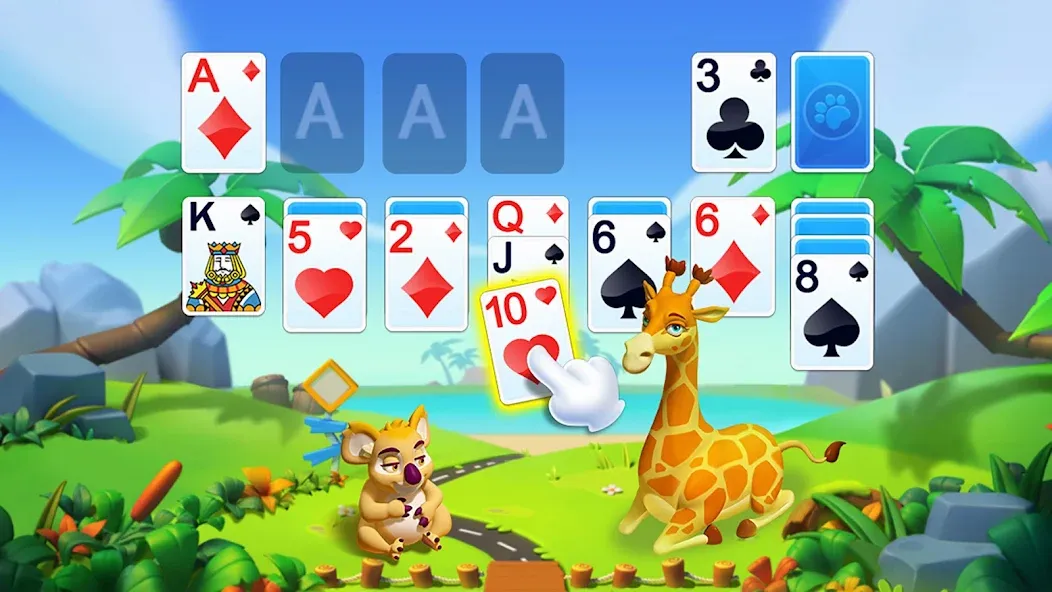 Solitaire - Wild Park [МОД Unlimited Money] Screenshot 2