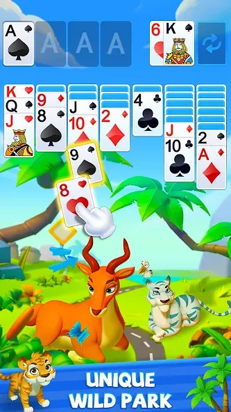 Solitaire - Wild Park [МОД Unlimited Money] Screenshot 4