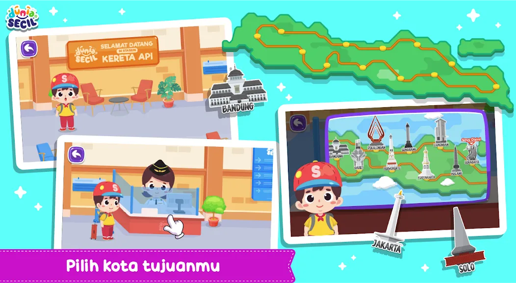 Kereta Api Dunia Secil (Керета Апи Дуниа Сесил) [МОД Меню] Screenshot 1