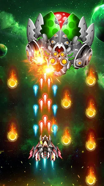 Space Shooter: Galaxy Attack (Спейс шутер) [МОД Menu] Screenshot 4