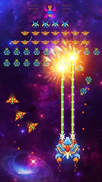 Space Shooter: Galaxy Attack (Спейс шутер) [МОД Menu] Screenshot 5