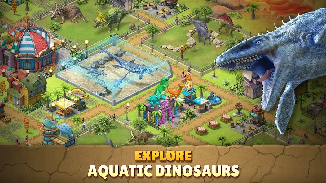 Jurassic Dinosaur: Dino Game (Динозавры юрского периода) [МОД Много монет] Screenshot 3