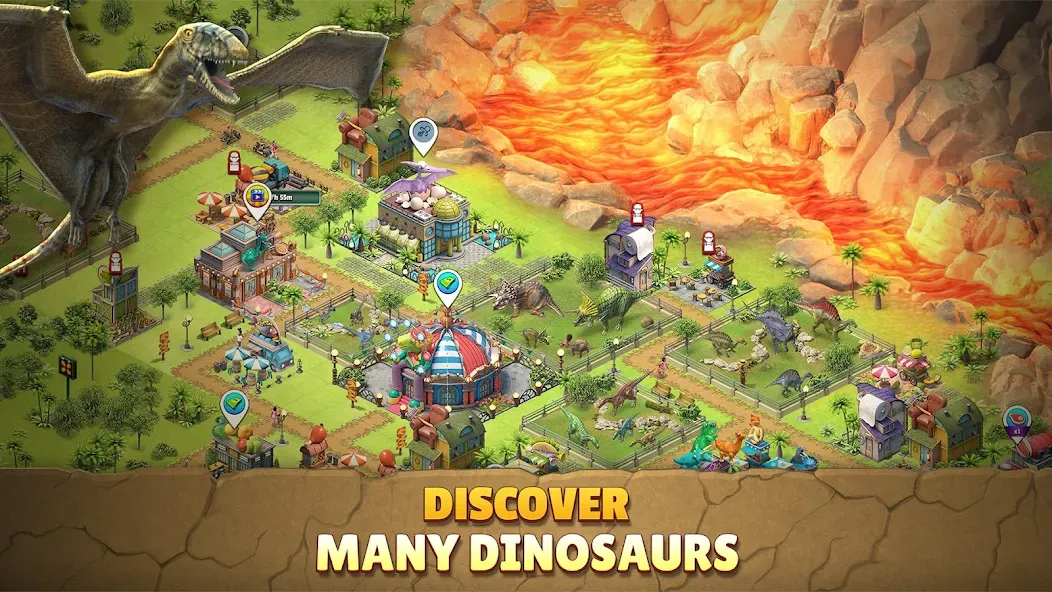Jurassic Dinosaur: Dino Game (Динозавры юрского периода) [МОД Много монет] Screenshot 4
