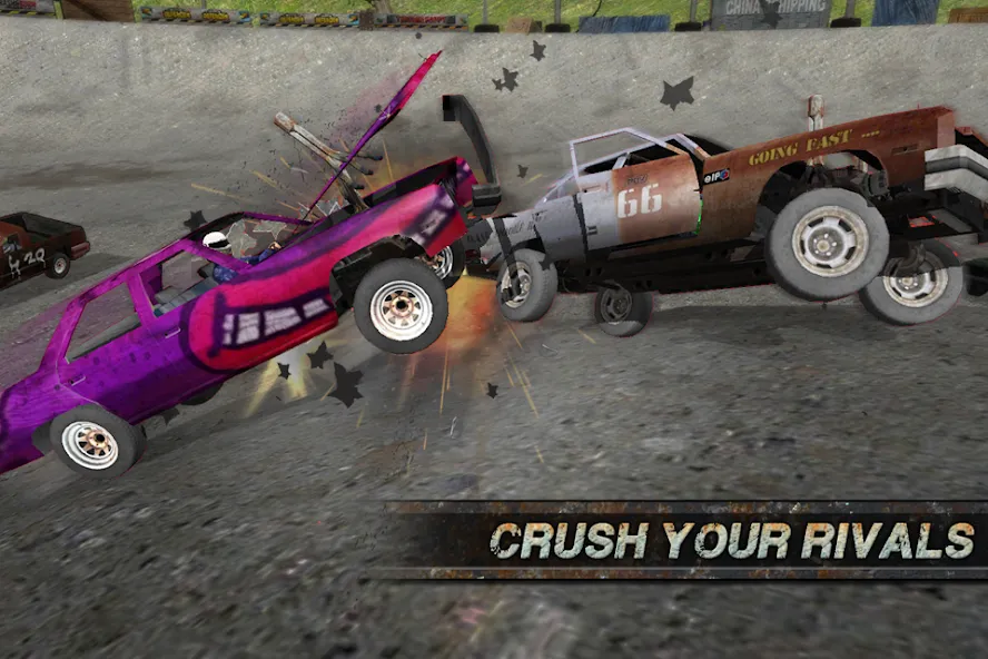 Demolition Derby: Crash Racing (Демолиция Дерби) [МОД Много монет] Screenshot 3