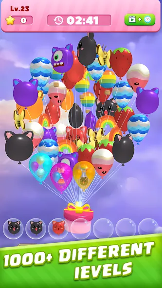 Bubble Burst：Match 3D [МОД Много монет] Screenshot 1