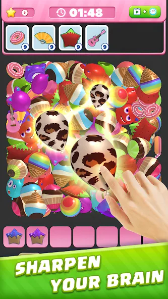 Bubble Burst：Match 3D [МОД Много монет] Screenshot 3