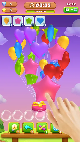 Match Triple Balloon (Матч Тройной Шарик) [МОД Много денег] Screenshot 1
