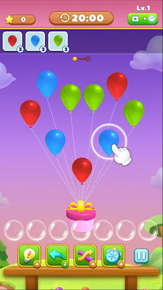 Match Triple Balloon (Матч Тройной Шарик) [МОД Много денег] Screenshot 4