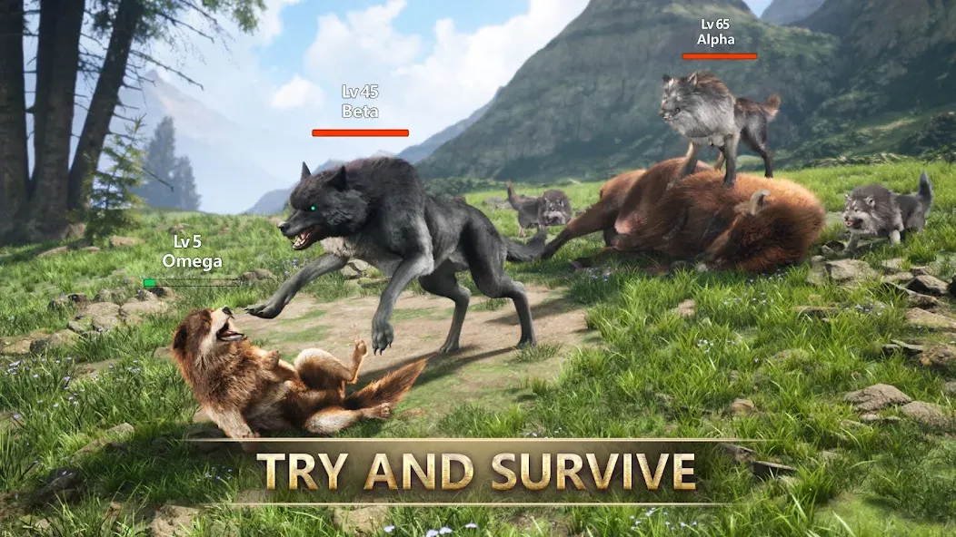 Wolf Game: Wild Animal Wars (Вулф Гейм) [МОД Mega Pack] Screenshot 1