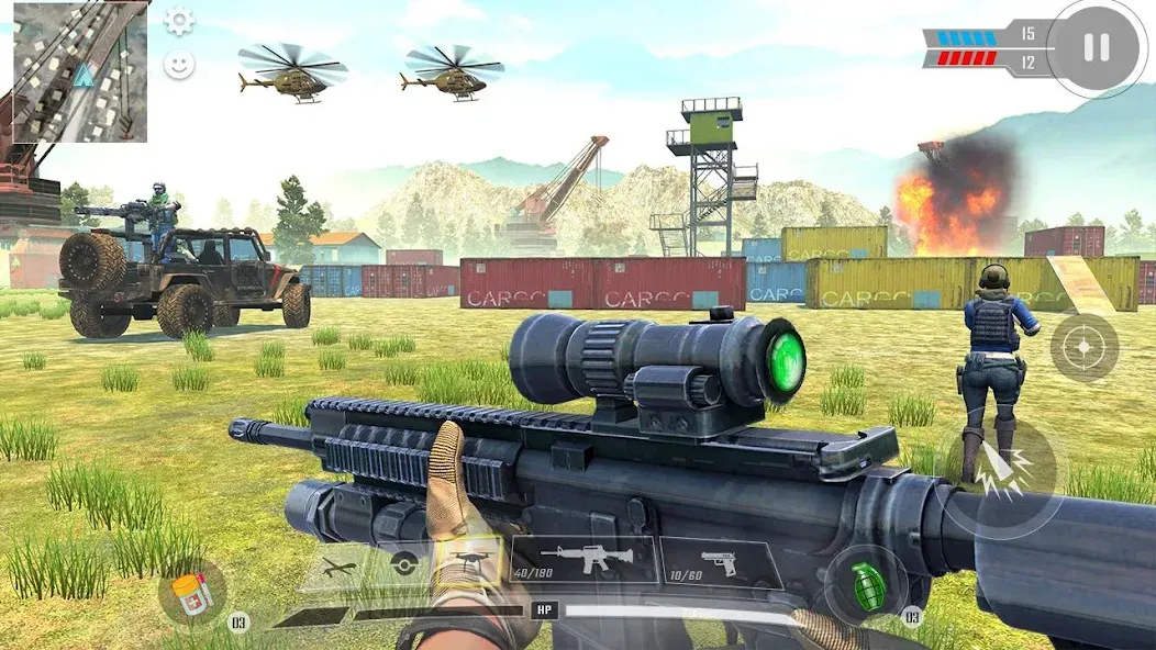 Commando War Army Game Offline [МОД Unlimited Money] Screenshot 4
