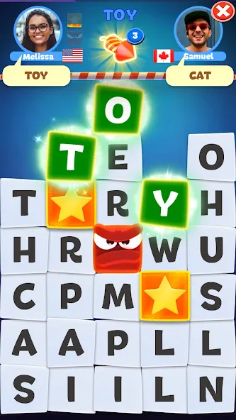 Toy Words play together online (Той Вордс) [МОД Бесконечные монеты] Screenshot 4