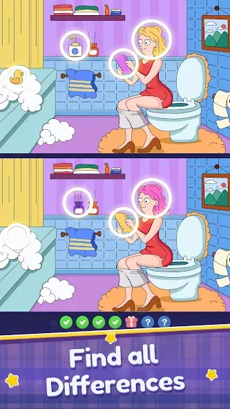 Find Differences: Spot Fun [МОД Бесконечные монеты] Screenshot 1