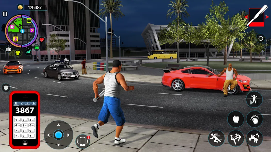 Gangster Mafia City Crime Game [МОД Бесконечные монеты] Screenshot 4
