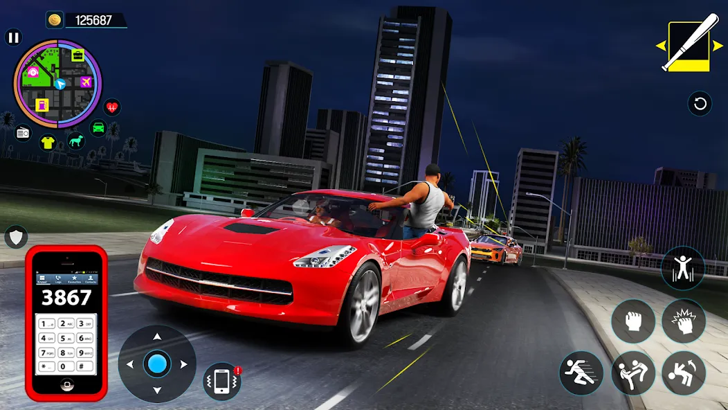 Gangster Mafia City Crime Game [МОД Бесконечные монеты] Screenshot 5