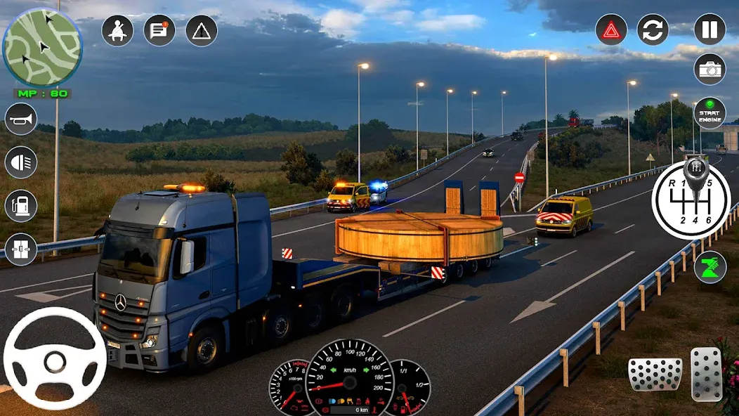 Euro Cargo Truck Simulator 3D [МОД Меню] Screenshot 4