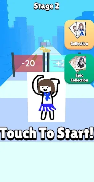 Card Run : Anime Evolution (Кард Рун) [МОД Бесконечные деньги] Screenshot 1