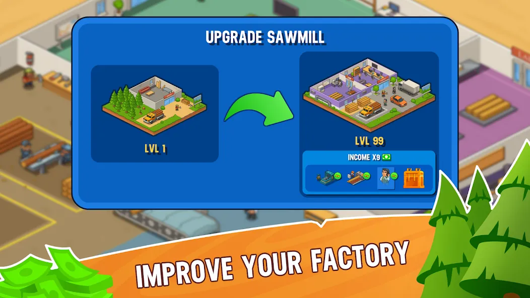 Lumber Inc Tycoon (Ламбер инк тайкун) [МОД Menu] Screenshot 4