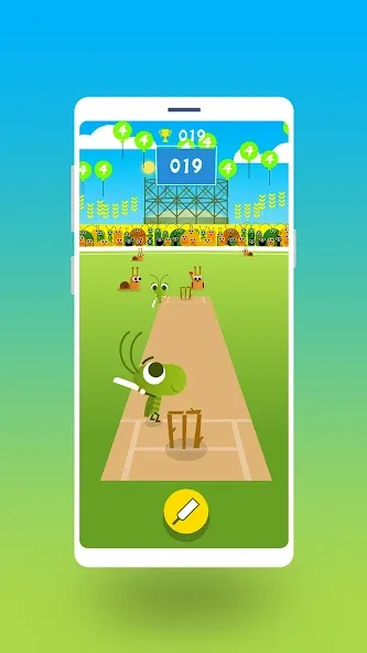 Cric Game - Doodle Cricket (Крик Гейм) [МОД Много денег] Screenshot 1
