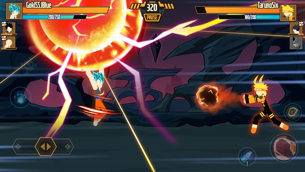 Stickman Dragon Fight - Super (Стикмен Дракон Файт) [МОД Mega Pack] Screenshot 3