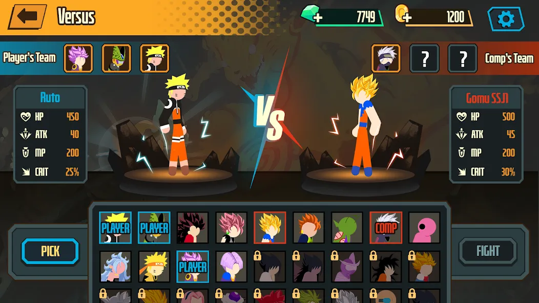 Stickman Dragon Fight - Super (Стикмен Дракон Файт) [МОД Mega Pack] Screenshot 5