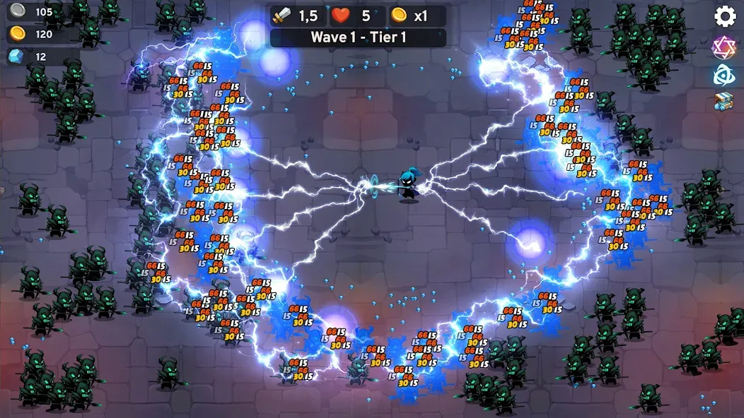 Stickman Survivor: RPG Games (Стикман Сурвайвал) [МОД Много монет] Screenshot 1