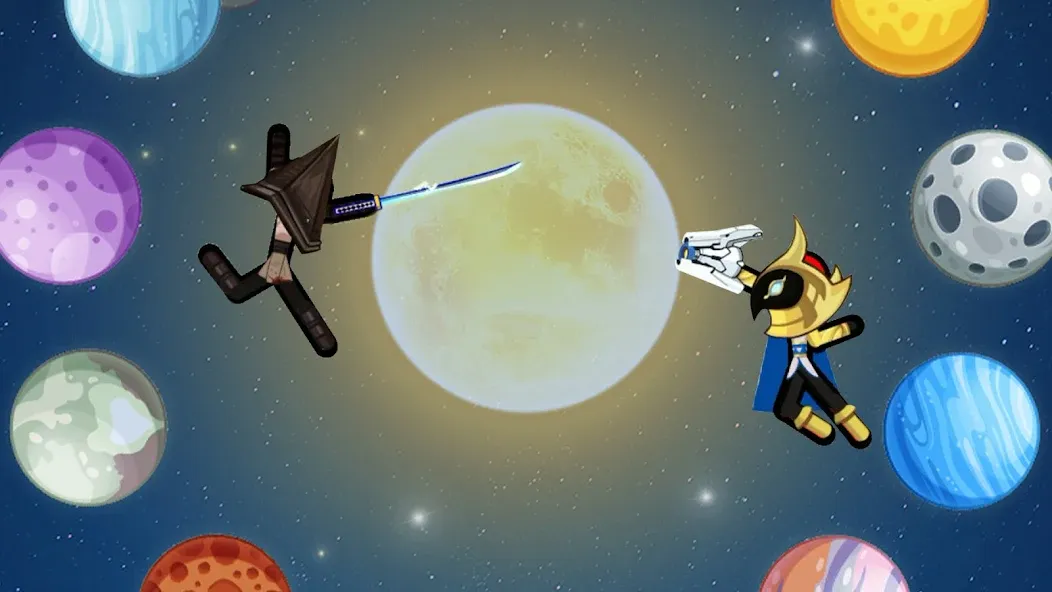 Stick Hero Fight Clash (Стикмен Герой) [МОД Много монет] Screenshot 2