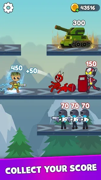 Stick Shooter: Battle Game (Стик Шутер) [МОД Mega Pack] Screenshot 2