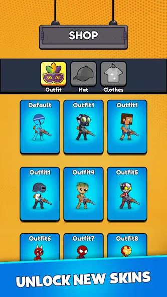 Stick Shooter: Battle Game (Стик Шутер) [МОД Mega Pack] Screenshot 4