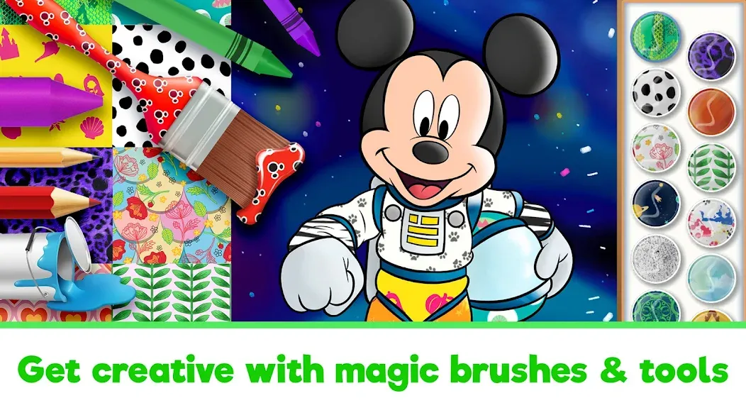 Disney Coloring World (Дисней) [МОД Бесконечные монеты] Screenshot 2