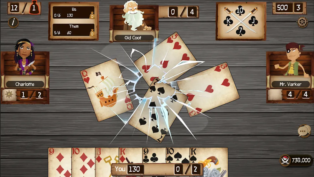 Spades Cutthroat Pirates (Спейдс Каттхроат Пирейтс) [МОД Unlocked] Screenshot 1